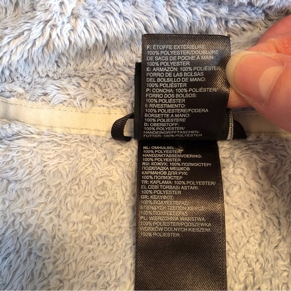 The North Face Light Gray Osito Jacket Size SP - Picture 8 of 8